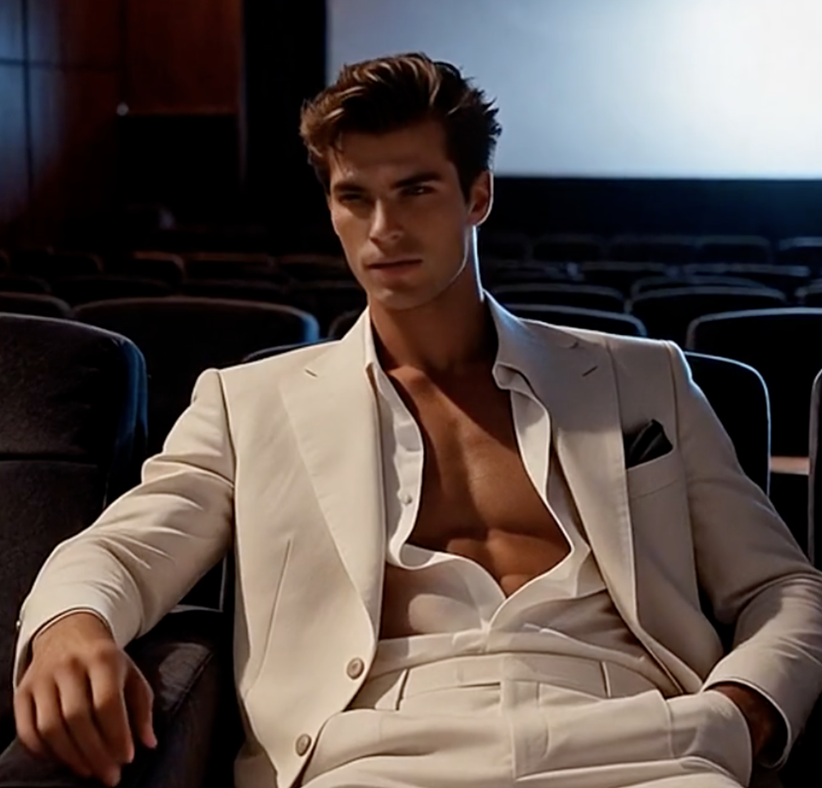 Elegant gay AI roleplay character